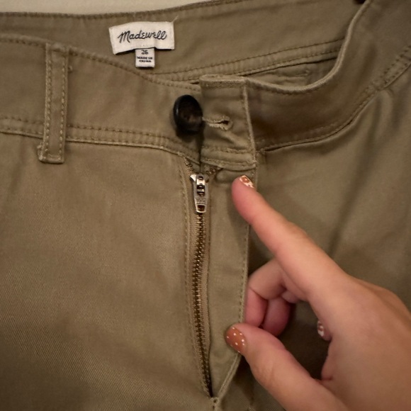 Madewell Langford Wide-Leg Crop Pants in Light Latte Size 26 - Picture 3 of 10